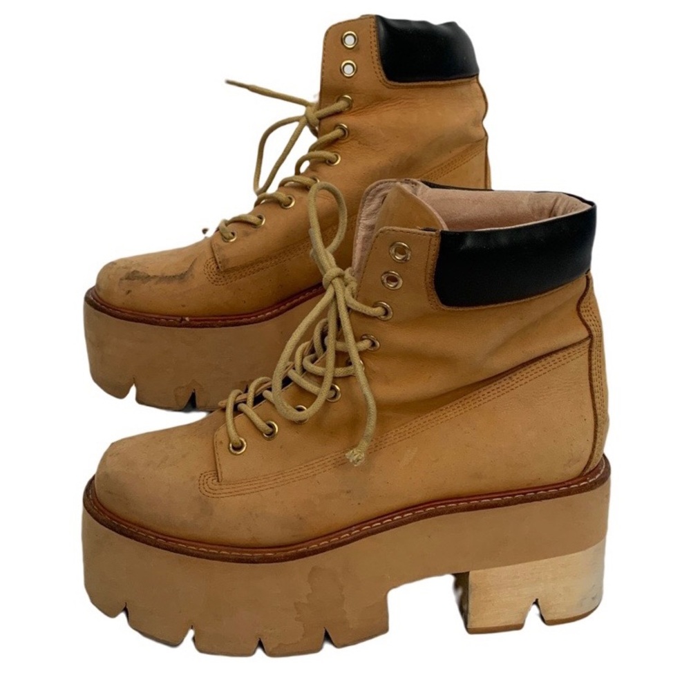 Jeffrey Campbell Nirvana Timberland Platform Boots Sz 9.5